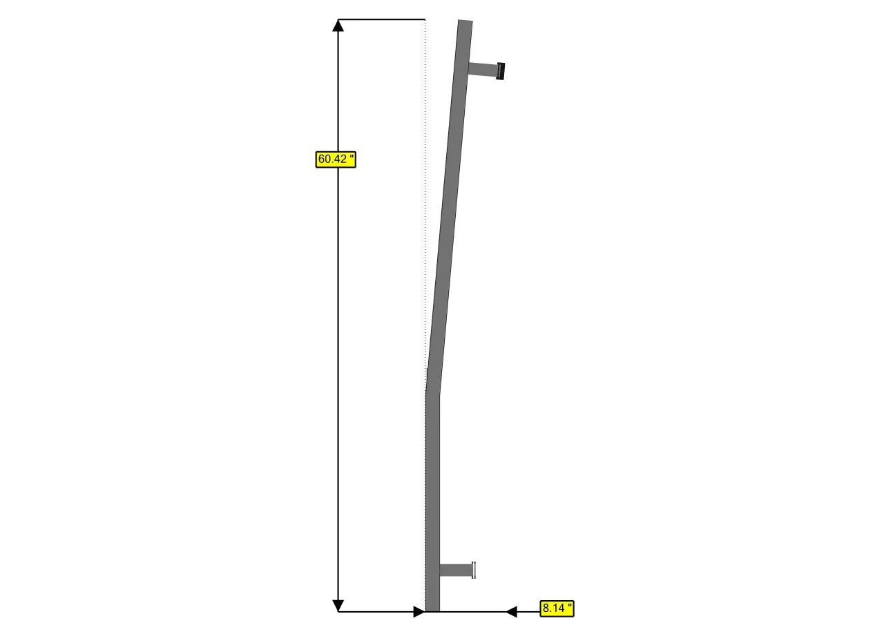 RB Components 2007+ Sprinter Van HD Passenger Side Rear Door Ladder - Low Roof - Image 6
