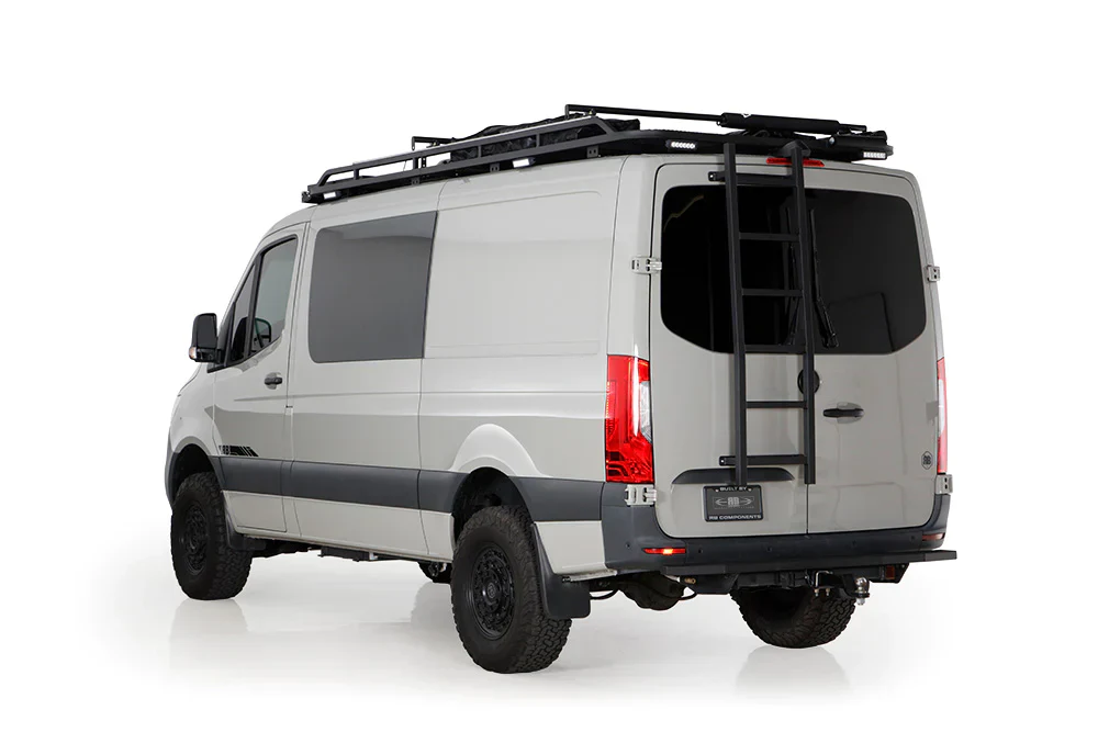 RB Components 2007+ Sprinter Van HD Passenger Side Rear Door Ladder - Low Roof - Image 8