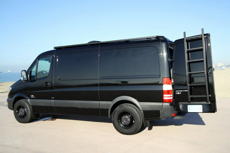RB Components 2007+ Sprinter Van HD Rear Door Ladder - Low Roof - Image 12