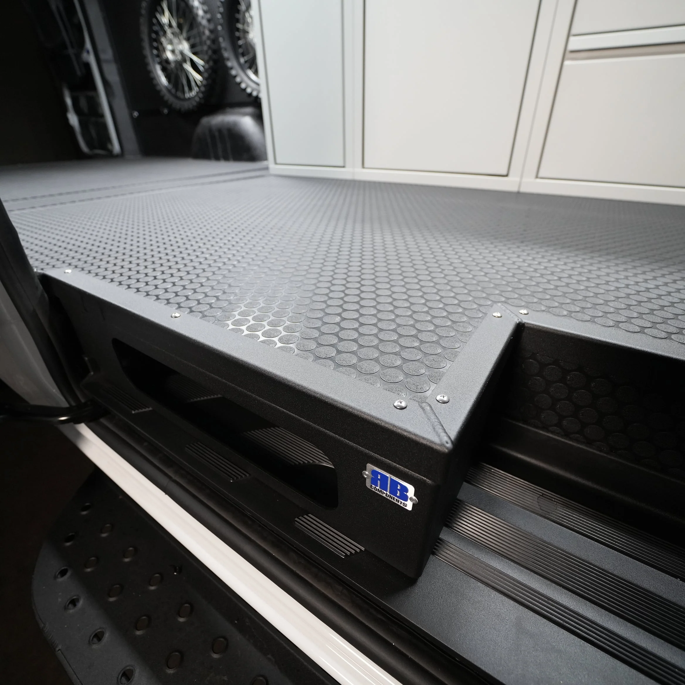 RB Components 2007+ Sprinter Van - Sliding Door Floor Extension w/Access for wood sub floor trim - Image 2
