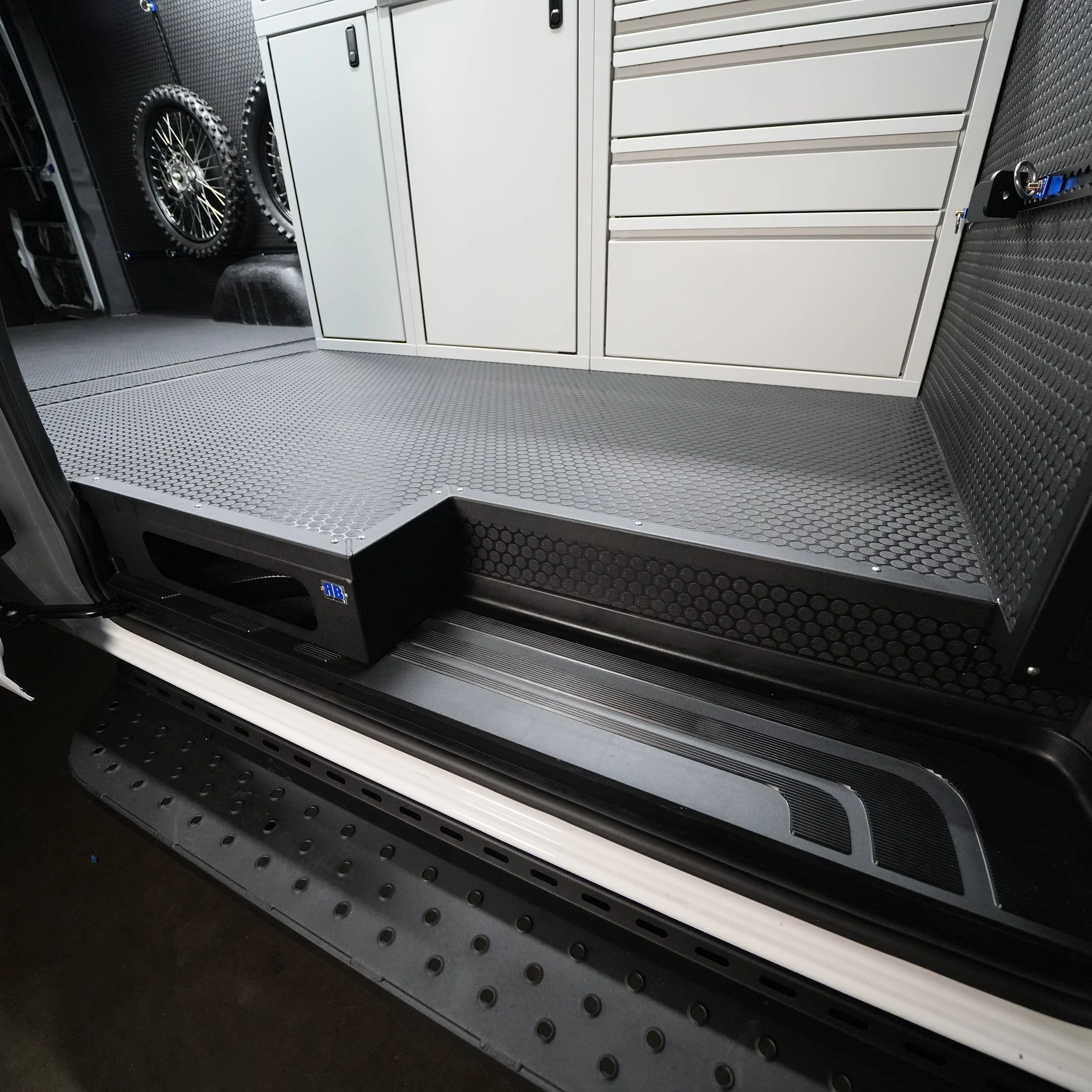 RB Components 2007+ Sprinter Van - Sliding Door Floor Extension w/Access for wood sub floor trim - Image 3