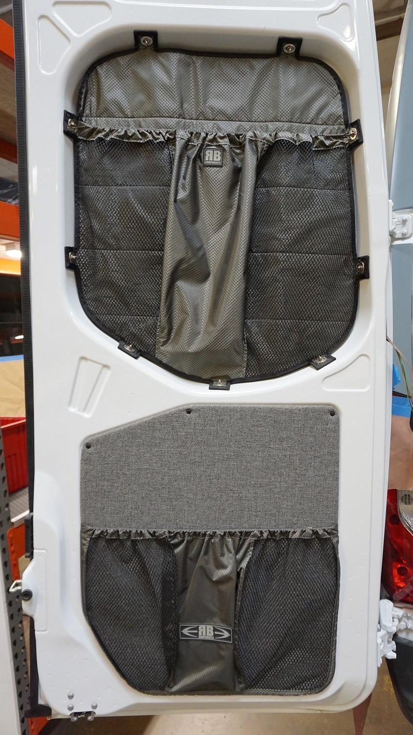 RB Components 2019+ Sprinter Van Fabric, Rear Door Window Stuff Bag - Image 4