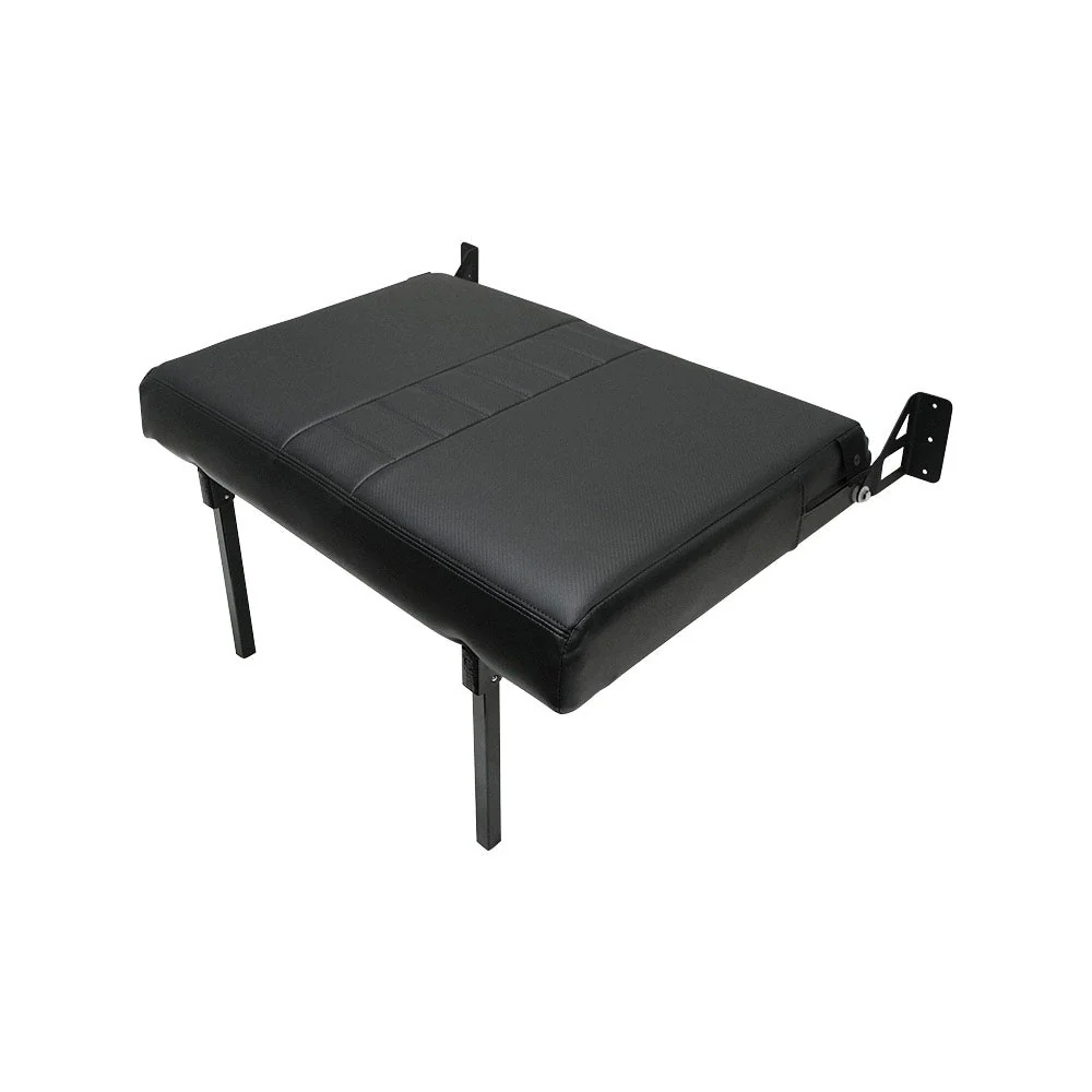 RB Components 34" Folding Bench Seat - Carbon Fiber Vinyl