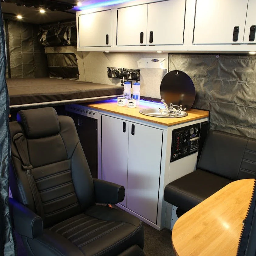 RB Components 56in Galley - Isotherm 85 Fridge Base Cabinet - Image 7