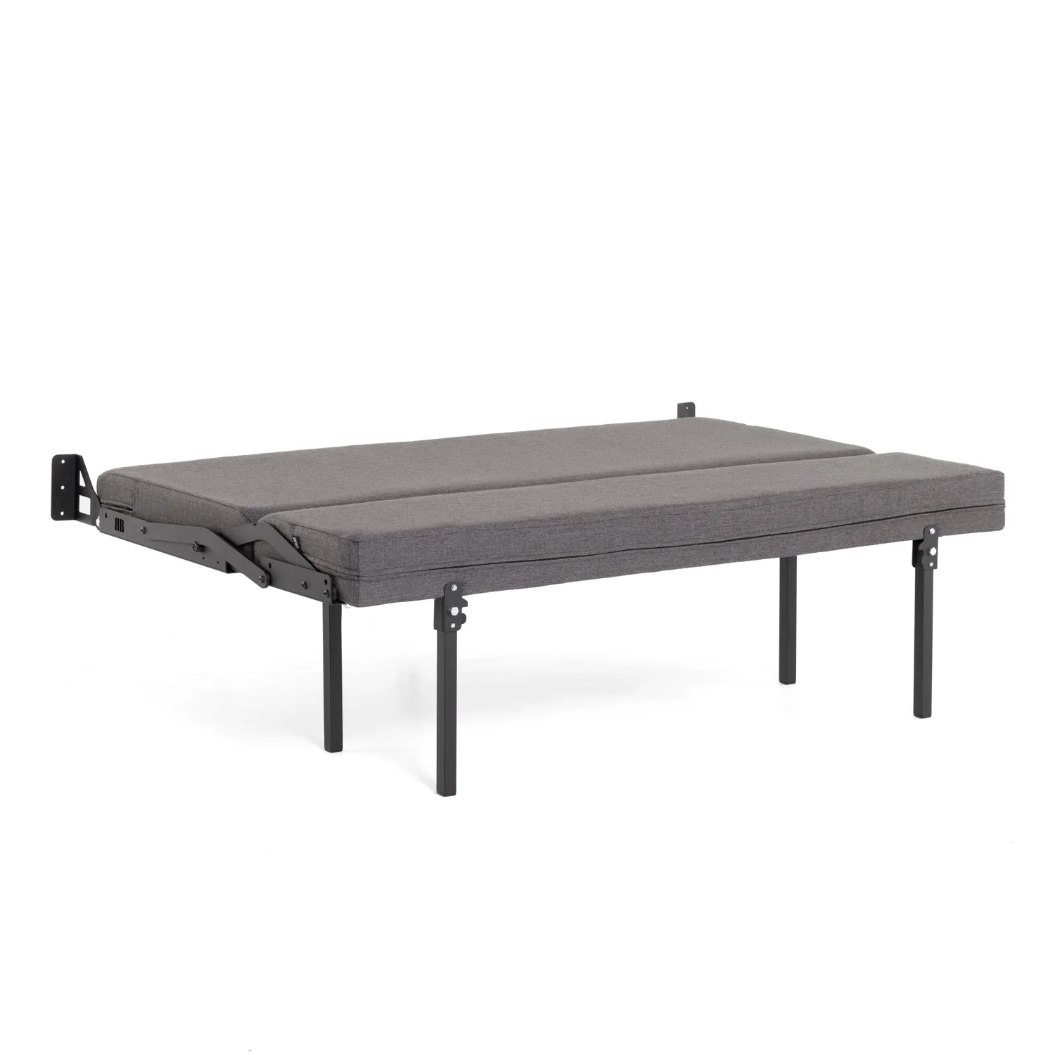 RB Components 58" Sofa Sleeper - Charcoal Cloth - Image 3