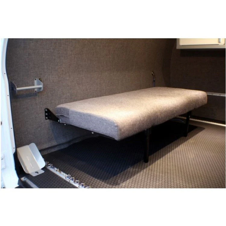 RB Components 76" Folding Bench Seat - Charcoal Cloth - Image 3
