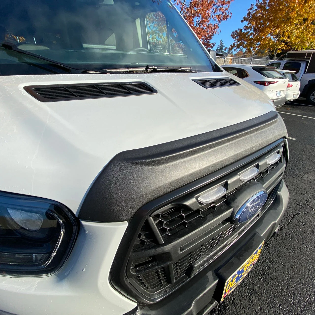 Terrawagen Aero Hood Spoiler for Ford Transit 2021+ – Paint Protection and Debris Deflection