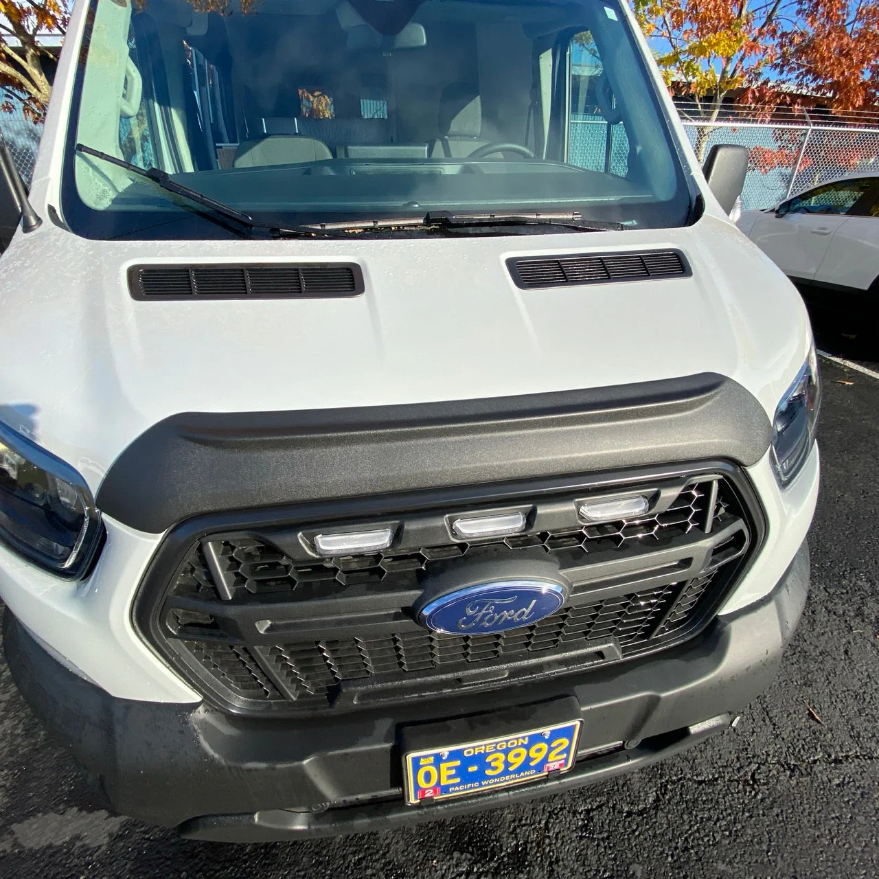 Terrawagen Aero Hood Spoiler for Ford Transit 2021+ – Paint Protection and Debris Deflection - Image 2
