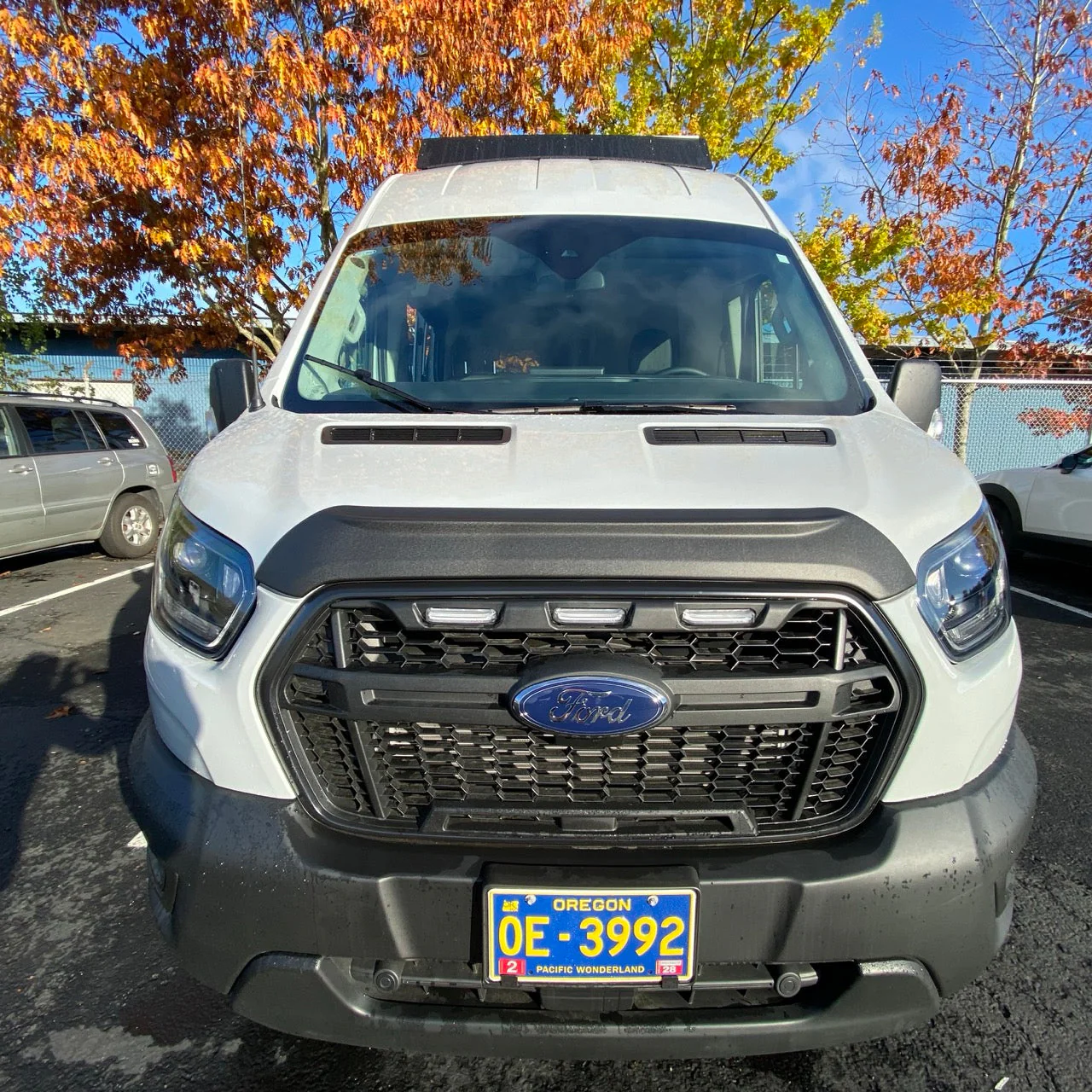 Terrawagen Aero Hood Spoiler for Ford Transit 2021+ – Paint Protection and Debris Deflection - Image 3