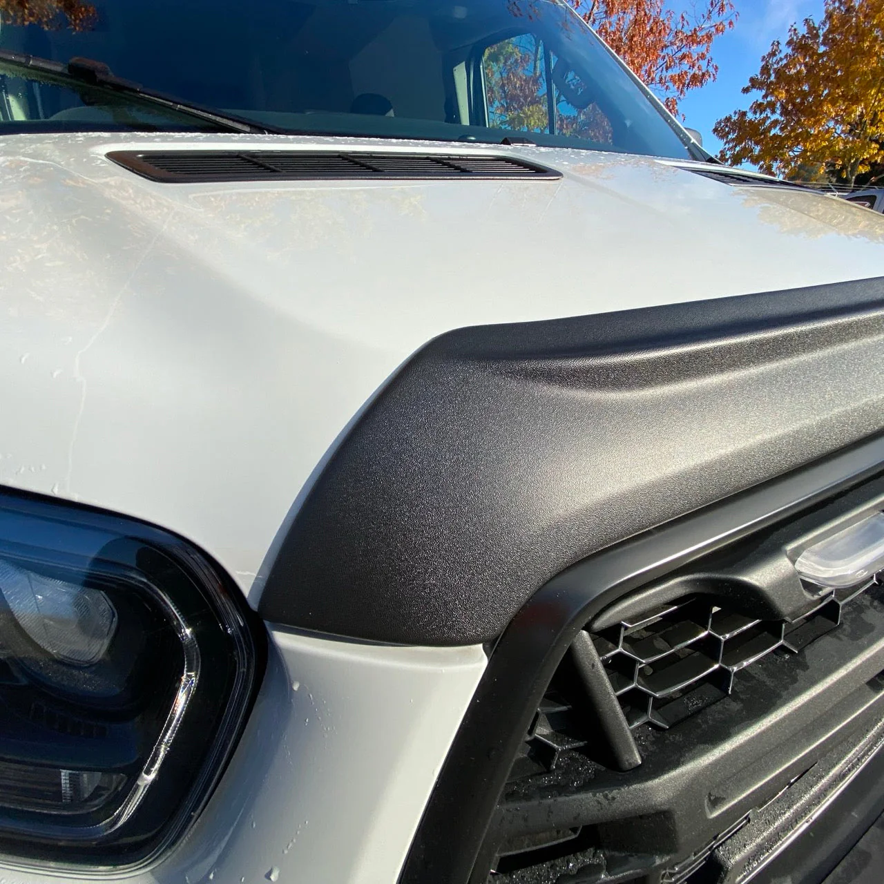 Terrawagen Aero Hood Spoiler for Ford Transit 2021+ – Paint Protection and Debris Deflection - Image 5