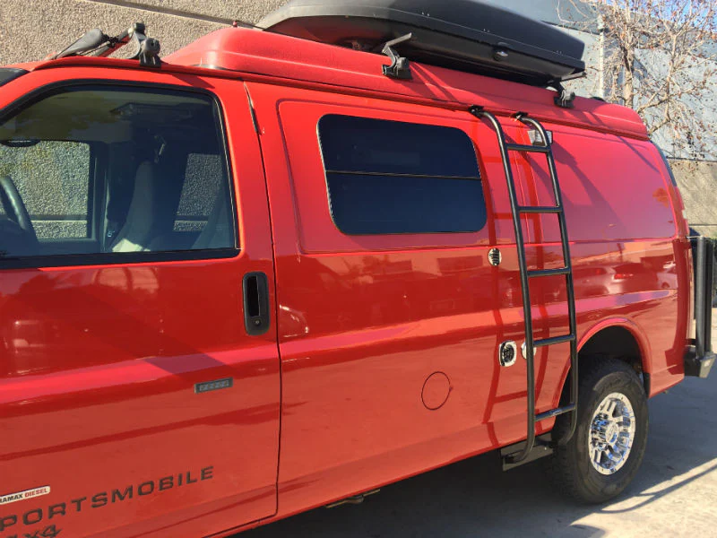 Aluminess 1992-2014 Ford E-Series Van Side Ladder - Image 9