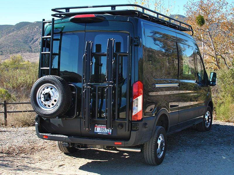 Aluminess 2015+ Ford Transit Rear Door Bike Rack - Image 11