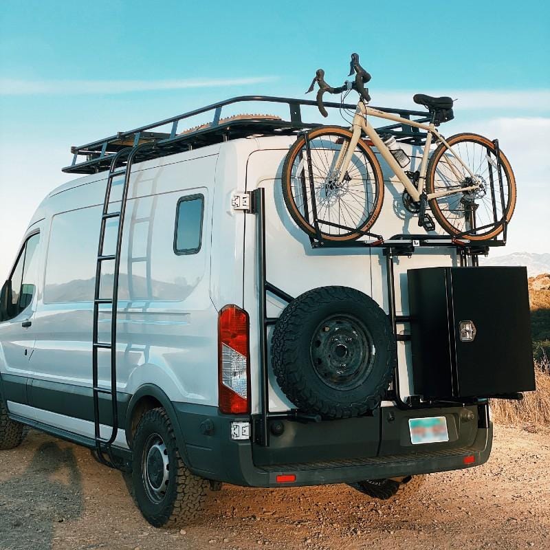 Aluminess 2015+ Ford Transit Rear Door Bike Rack - Image 4