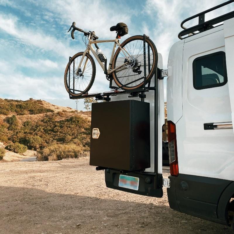 Aluminess 2015+ Ford Transit Rear Door Bike Rack - Image 5