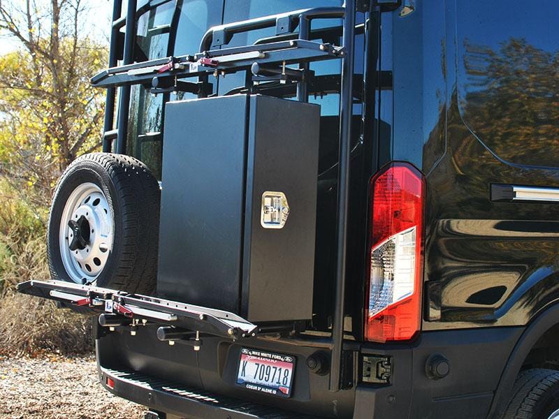 Aluminess 2015+ Ford Transit Rear Door Bike Rack - Image 6
