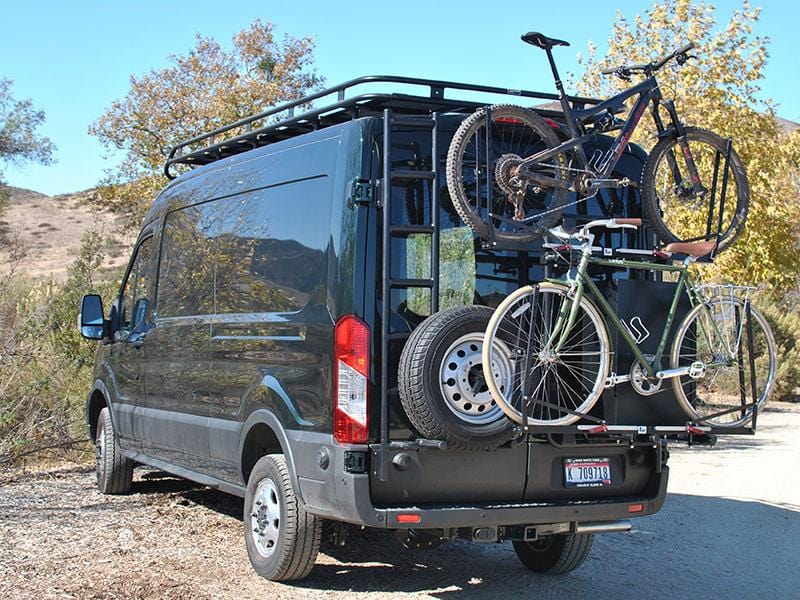 Aluminess 2015+ Ford Transit Rear Door Bike Rack - Image 8