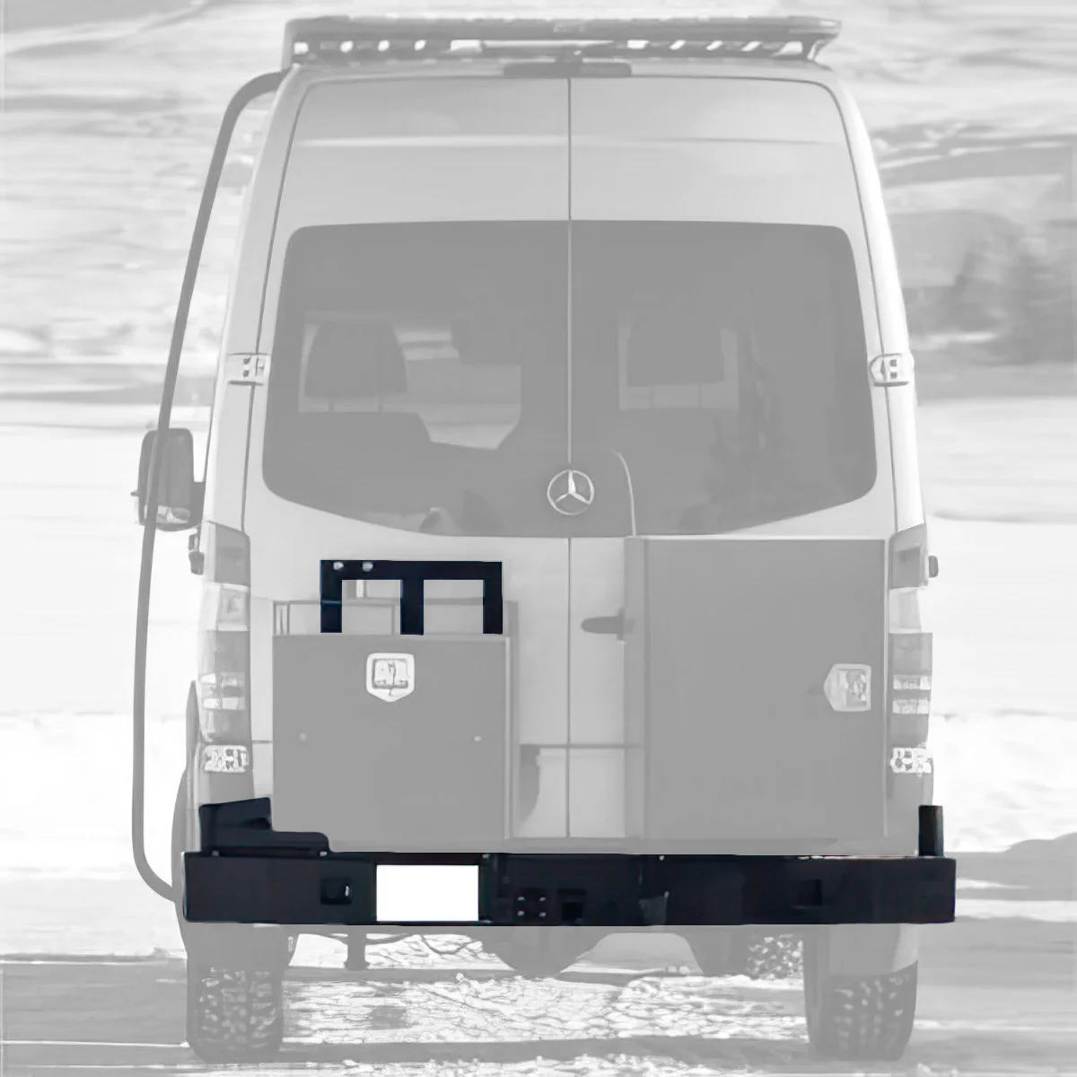 Aluminess 2007-2018 Mercedes Sprinter Rear Bumper - Image 3