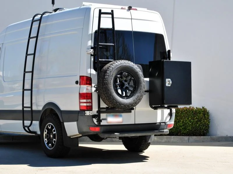 Aluminess Mercedes Sprinter (2007-2018) Rear Door Driver Side Ladder - Image 4