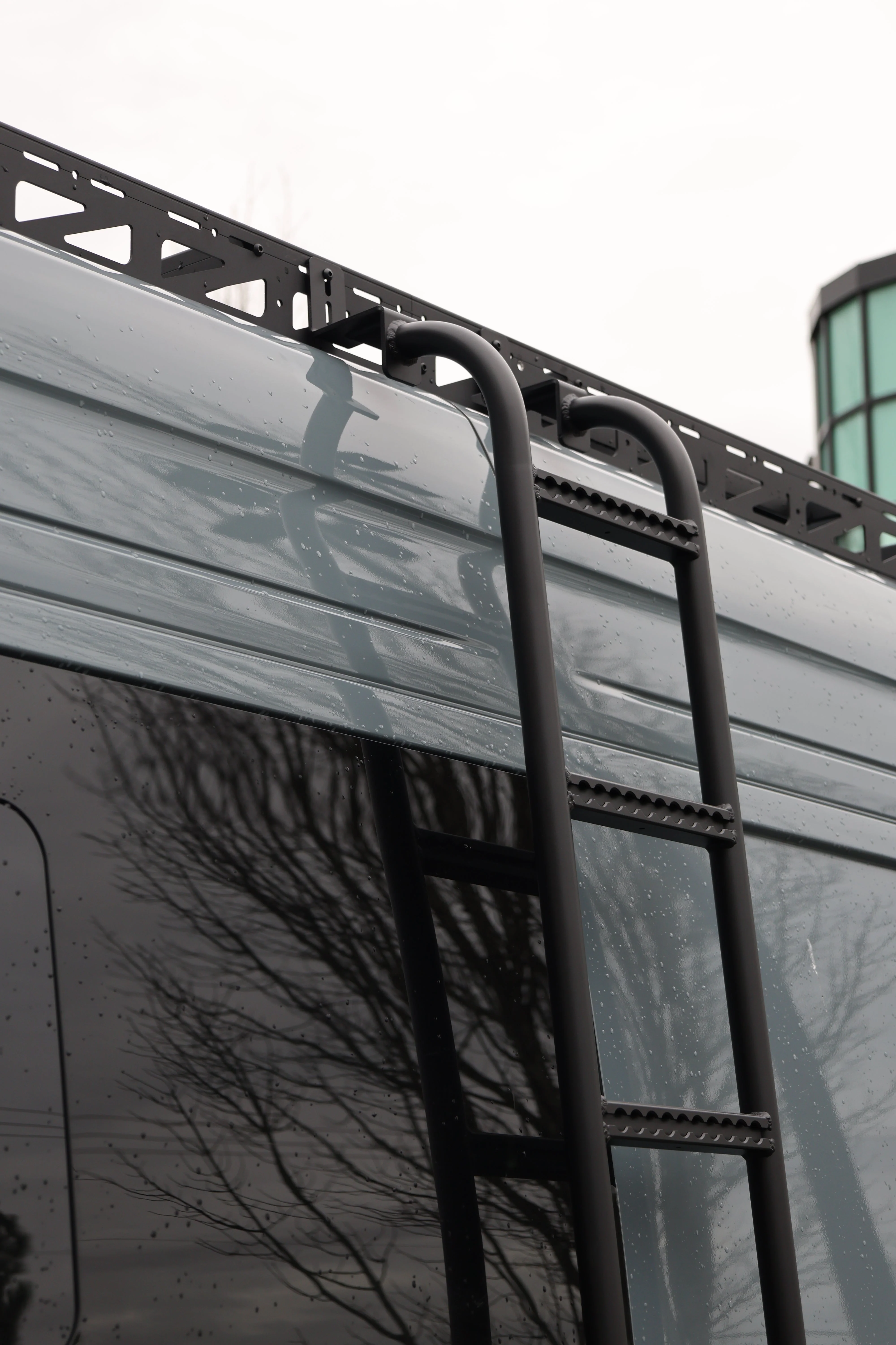 Tec Vanlife 2007+ Mercedes Sprinter Aluminum Side Ladder - High Roof - Image 8