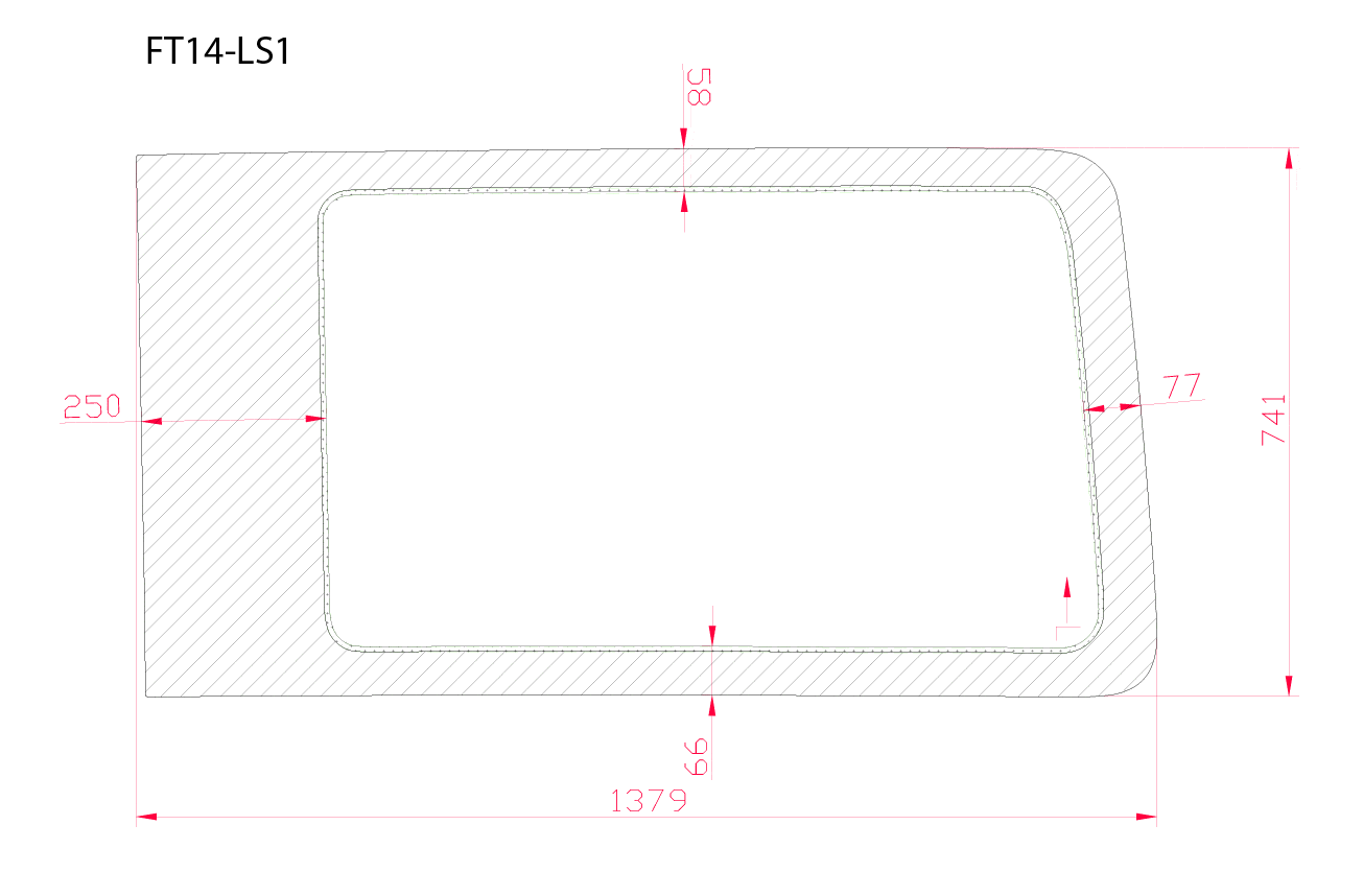 AM Auto Ford Transit 2015+ Driver Side Forward Fixed Window (FT14-L1 P) - Image 4
