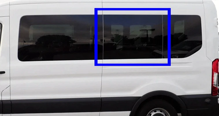 AM Auto Ford Transit 2015+ Driver Side Middle Fixed Window (FT14-L2L P)