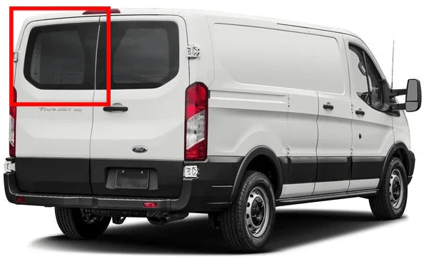 AM Auto Ford Transit 2015+ (Low Roof) Driver Rear Cargo Door Window (FTL17-LB P)