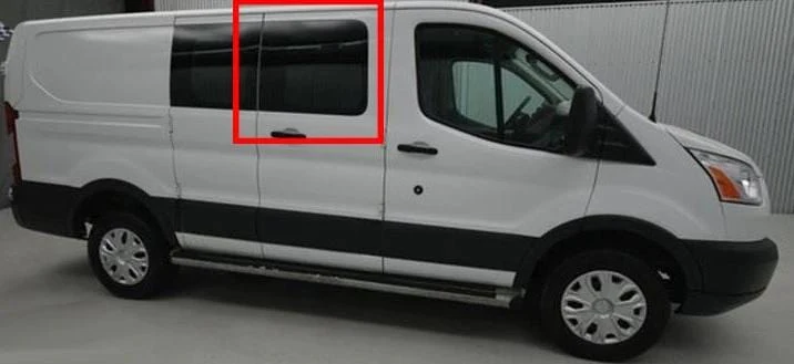 AM Auto Ford Transit 2015+ (Low Roof) Passenger Side Sliding Door Fixed Window (FTL17-RSB1 P)