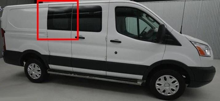 AM Auto Ford Transit 2015+ (Low Roof) Passenger Side Sliding Door Fixed Window (FTL17-RSB1 P) - Image 3