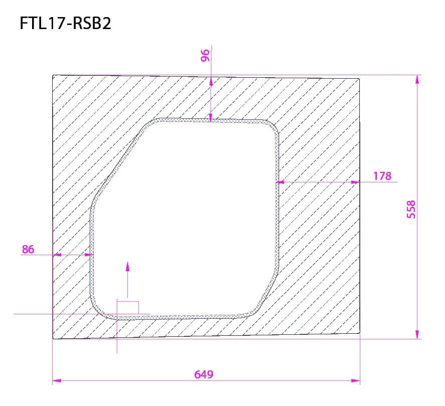 AM Auto Ford Transit 2015+ (Low Roof) Passenger Side Sliding Door Fixed Window (FTL17-RSB1 P) - Image 4