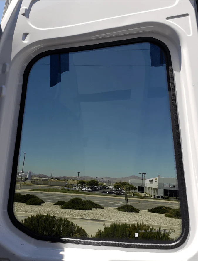 AM Auto Ford Transit 2015+ Passenger Side Rear Cargo Door Window (FT14-RB P) - Image 2