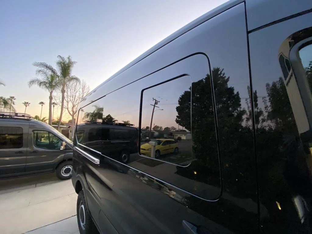AM Auto Ford Transit 2015+ Passenger Side Sliding Door-Half Slider Screened Window (FT14-RS1-FHSS P) - Image 3
