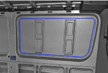 AM Auto Mercedes Sprinter (2007+) Passenger Side Rear Quarter Window 144"WB (MS06-RS2M P) - Image 3