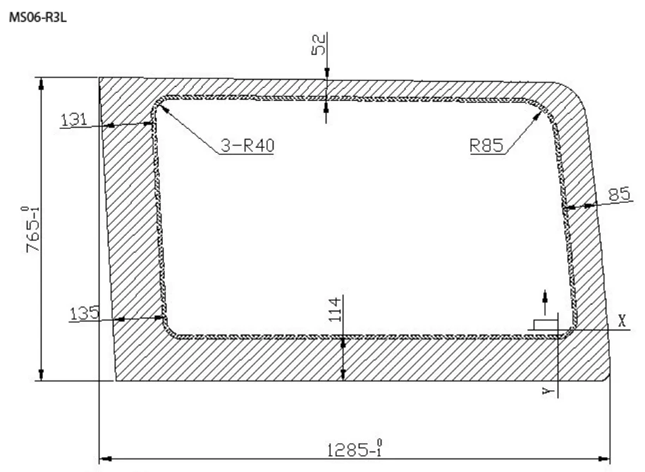AM Auto Mercedes Sprinter (2007+) Passenger Side Rear Quarter Window 170"WB (MS06-R3L P) - Image 4