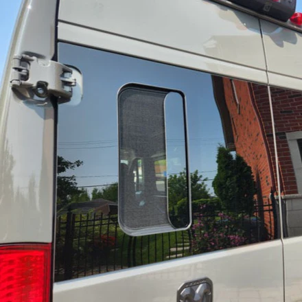 AM Auto Ram ProMaster 2014+ Driver Side Rear Cargo Door Half Slider Window(PB07-LB-HSS-2 P)