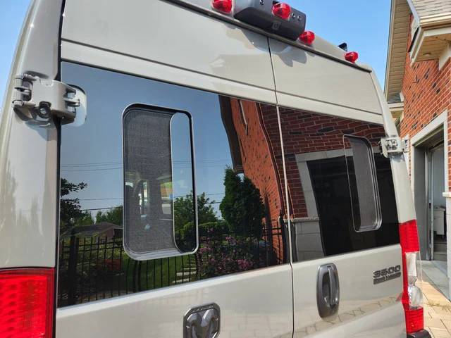 AM Auto Ram ProMaster 2014+ Driver Side Rear Cargo Door Half Slider Window(PB07-LB-HSS-2 P) - Image 3