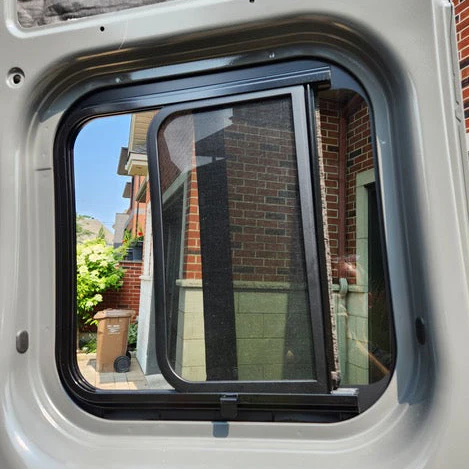 AM Auto Ram ProMaster 2014+ Driver Side Rear Cargo Door Half Slider Window(PB07-LB-HSS-2 P) - Image 4