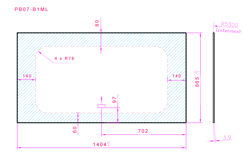 AM Auto Ram ProMaster 2014+ Forward Fixed Window (PB07-B1ML P) - Image 4