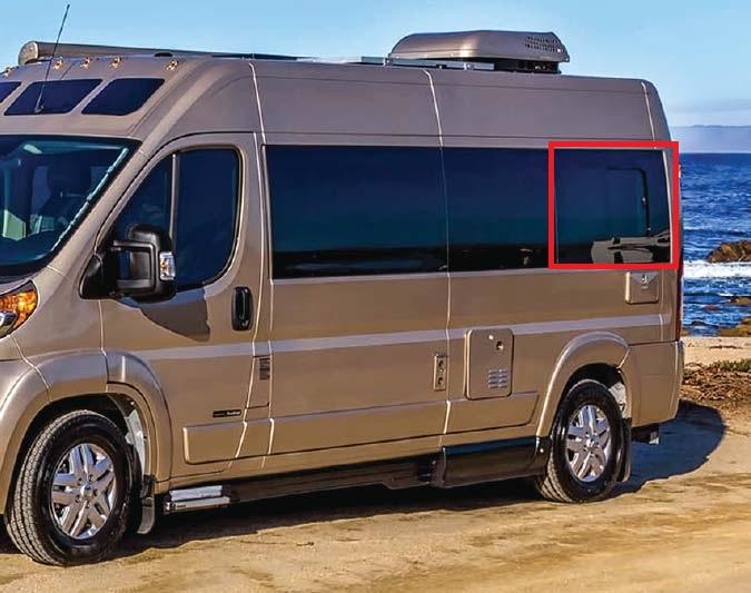 AM Auto Ram ProMaster Driver Side Rear Quarter Half-Slider Window 159”EXT (PB07-L3XL-HSS P) - Image 2