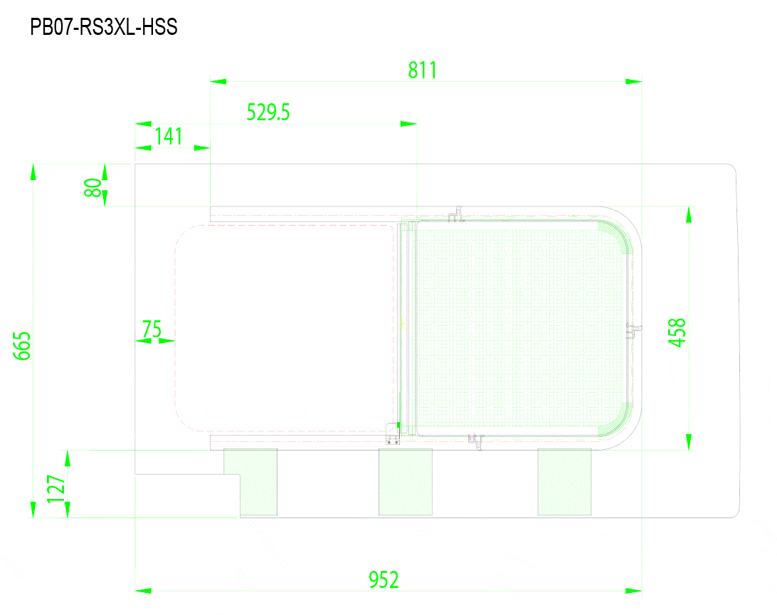 AM Auto 2014+ Ram ProMaster Passenger Side Rear Quarter Half-Slider Screened Window 159”EXT (PB07-RS3XL-HSS P) - Image 4