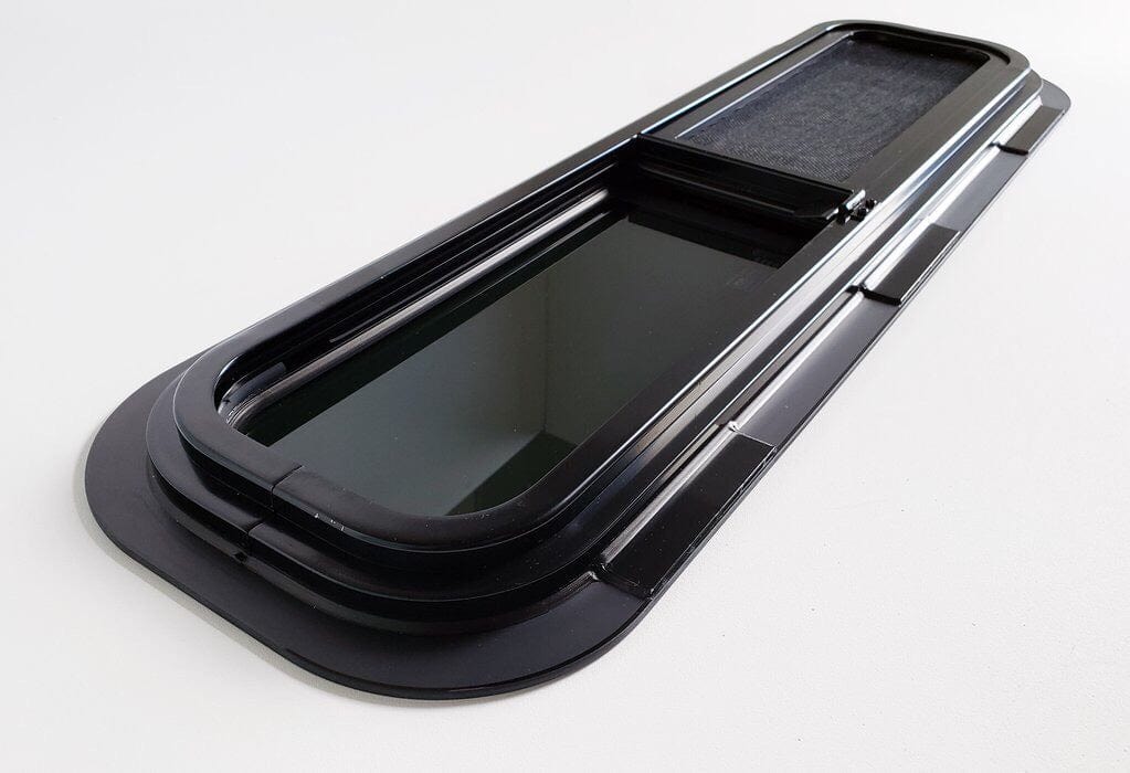 AM Auto Universal-Fit Passenger Side Half-Slider Screened Window 9.4"H x 30.7"W (UBW-RV-HSS P) - Image 3