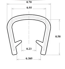 AM Auto Window Gasket Edge Trim 16 feet (Jumbo)