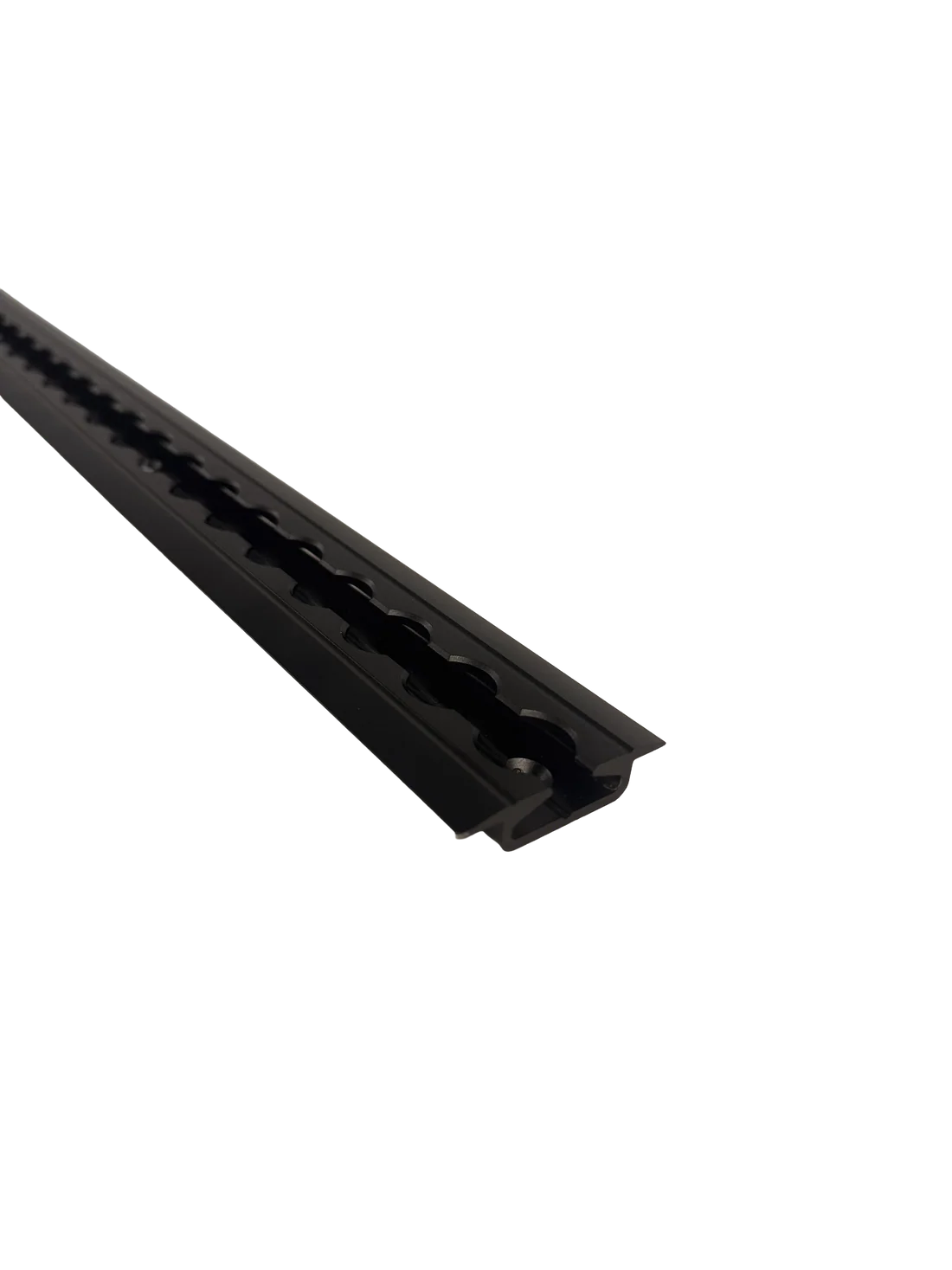 Tec Vanlife Flanged L Track "BEEFY" - Anodized Matte Black - Image 3