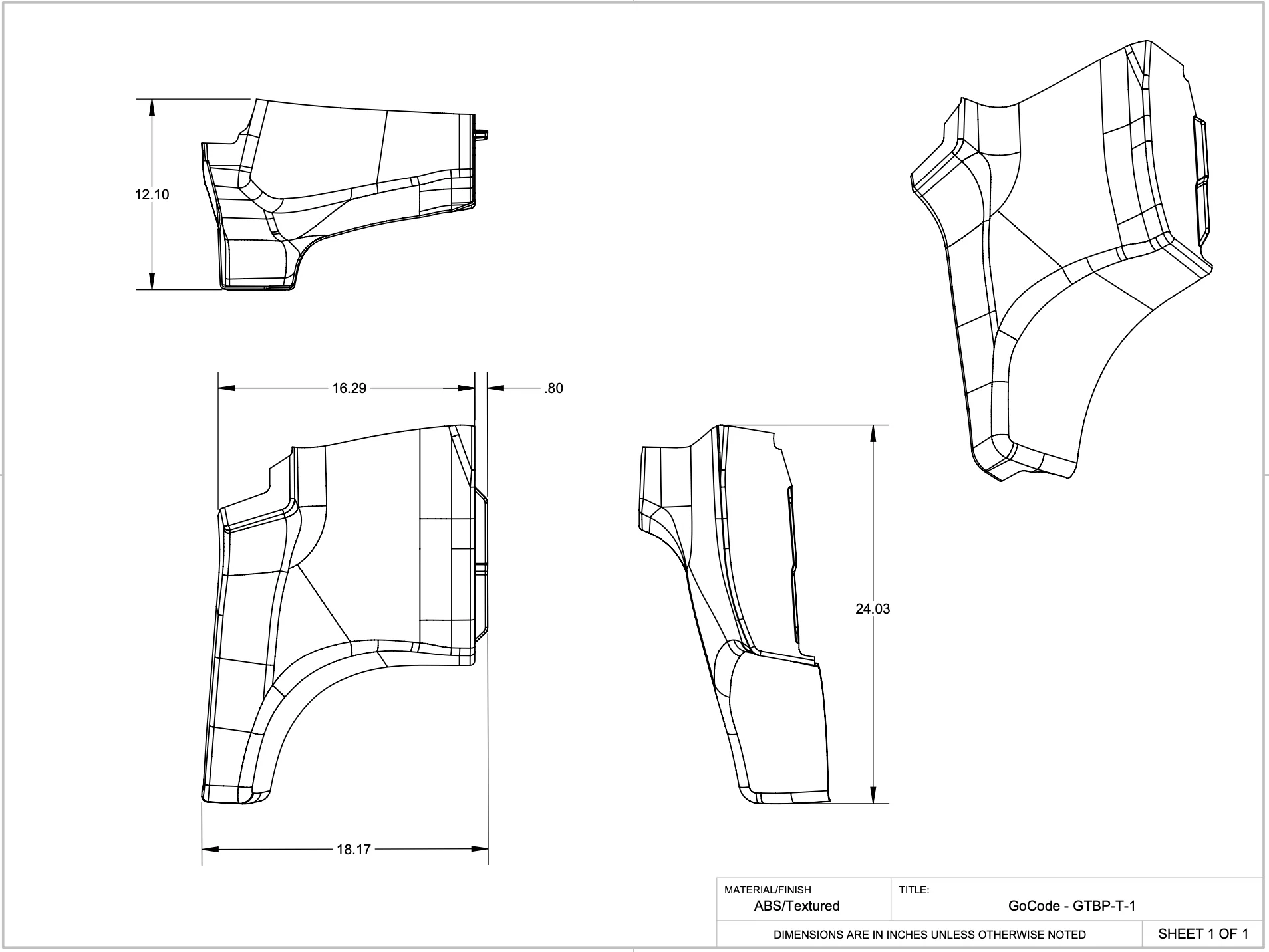 GoCode 2015+ Ford Transit B Pillar Passenger Trim - Image 5