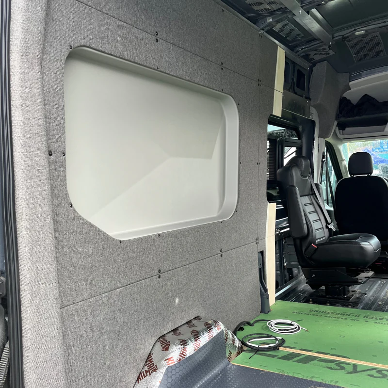 GoCode 2015+ Ford Transit Innie Sleeper 148"/148" EXT - Passenger Side - Image 4