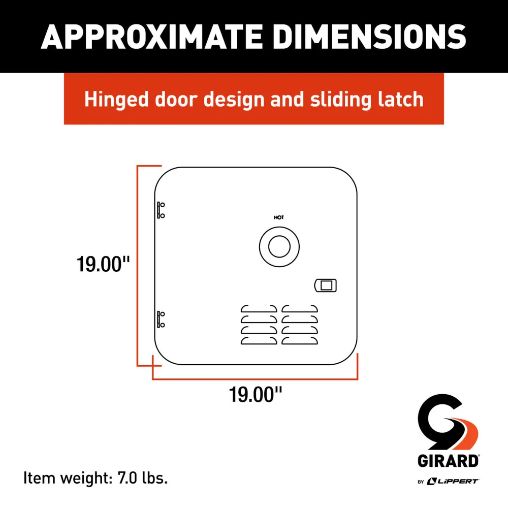Girard RV Tankless Water Heater GSWH-2 Access Door - Image 6