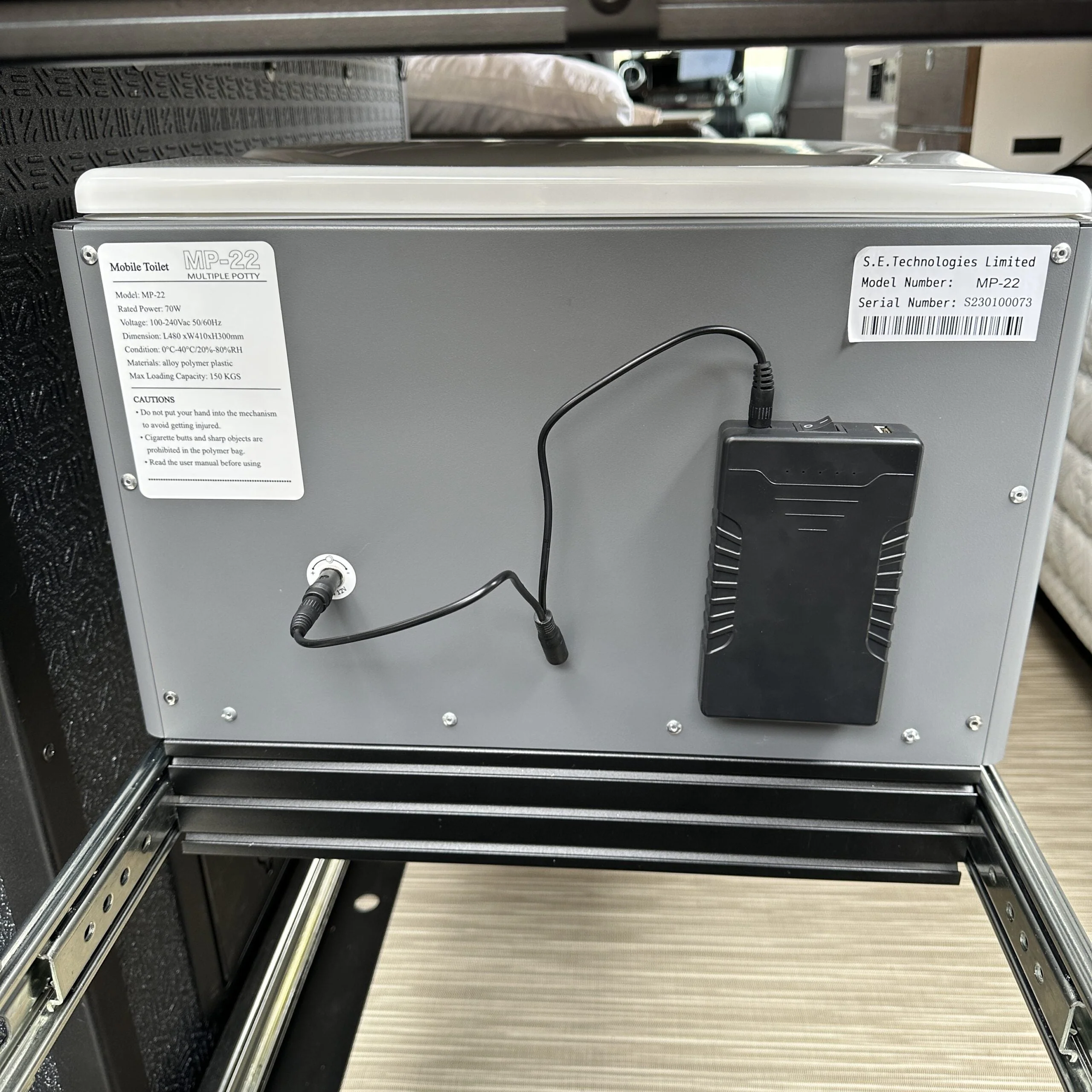 Canyon Adventure Vans GoBoxe - Lithium Battery (ADD-ON) for the GoBoxe Toilet - Image 2