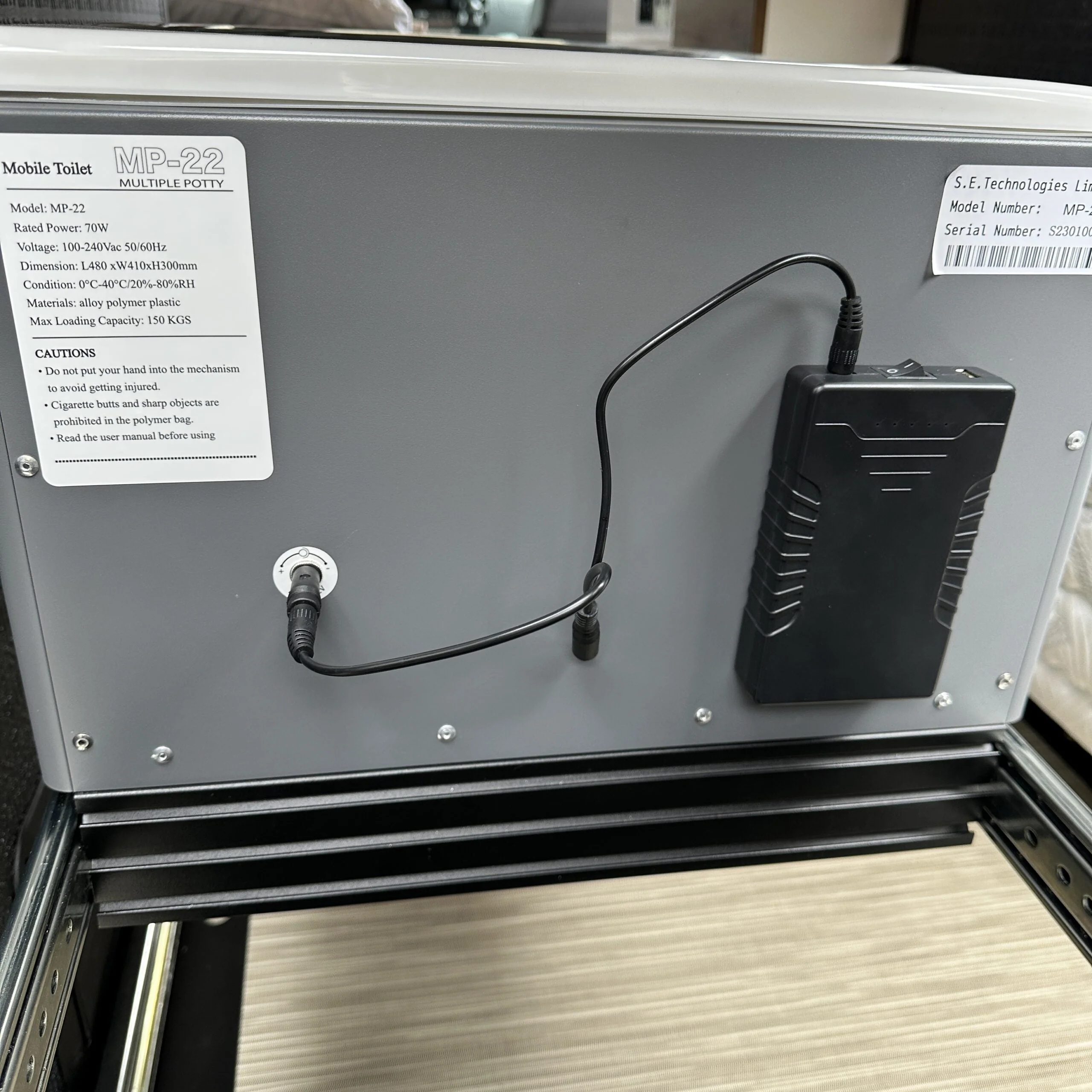 Canyon Adventure Vans GoBoxe - Lithium Battery (ADD-ON) for the GoBoxe Toilet - Image 3
