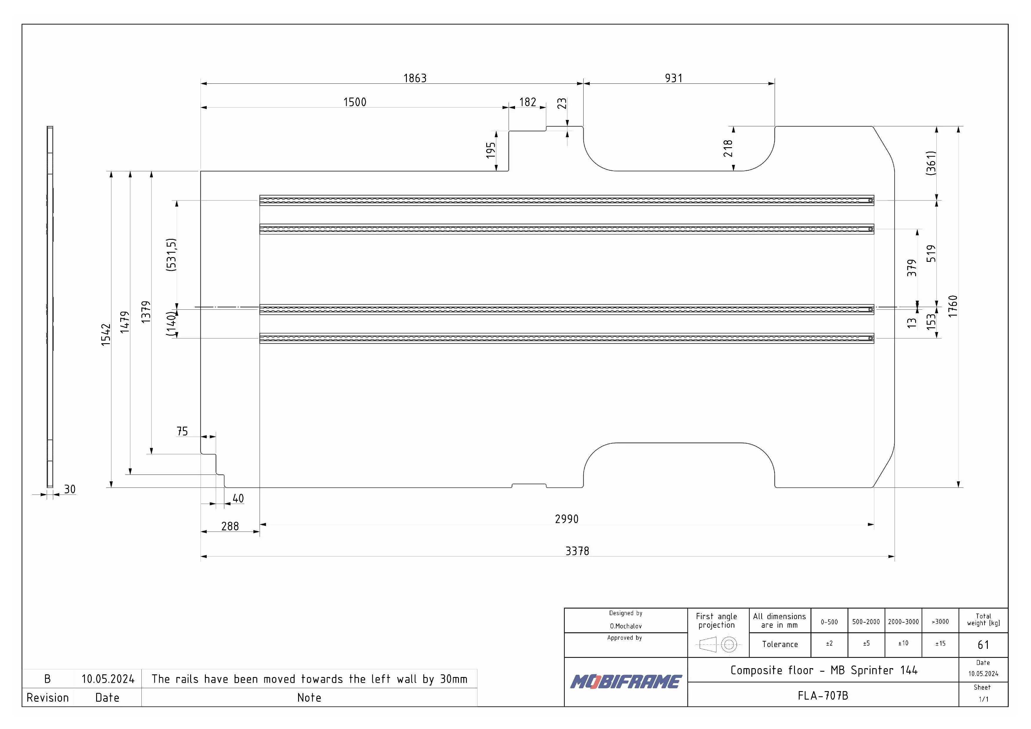 MobiFrame 2007+ Mercedes Sprinter Floor System - Image 9