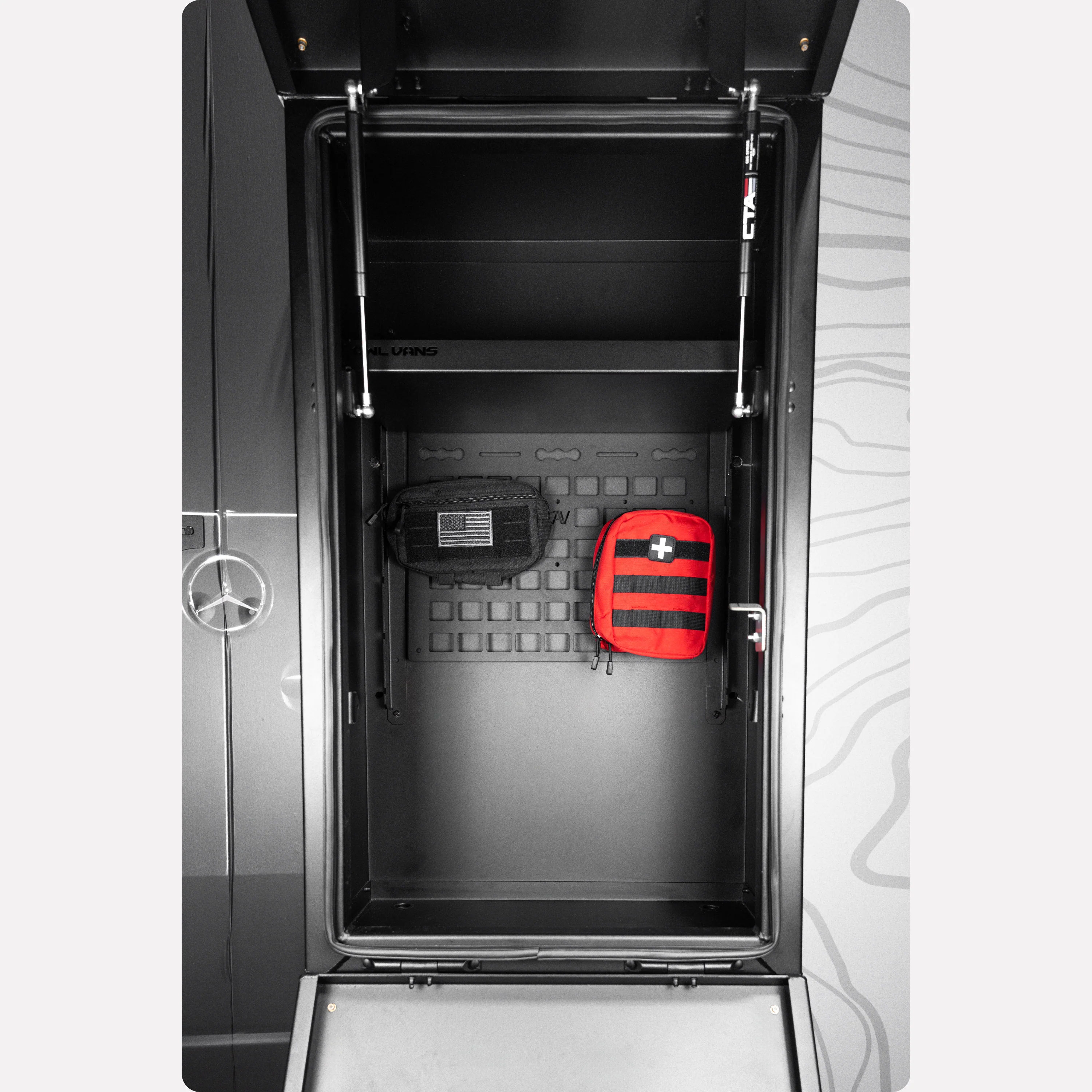 Canyon Adventure Vans Owl Vans Rear Storage Box Molle Panel