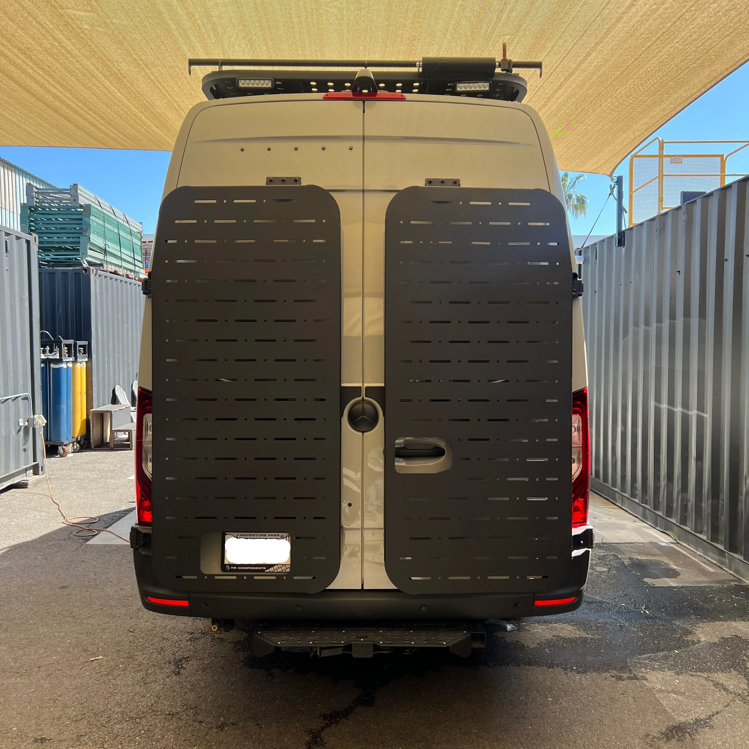 RB Components 2019+ Mercedes Sprinter Rear Door Gear Storage Rack - Image 12